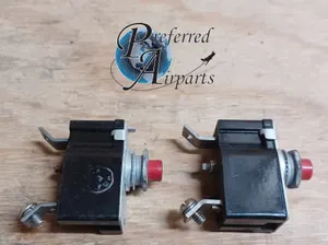 Lot of 2 Used Klixon Spencer Thermo Cessna Aircraft Circuit Breakers, p/n PSM3N